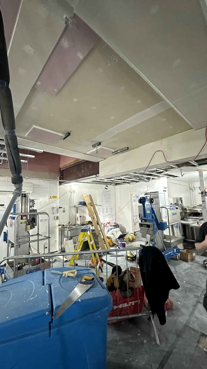 Beam encasement using Glasroc and FireLine board